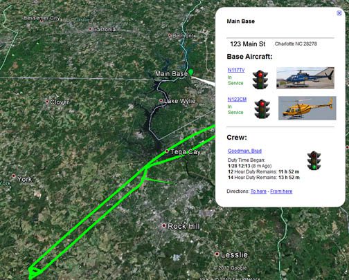 Features, Flight Tracking